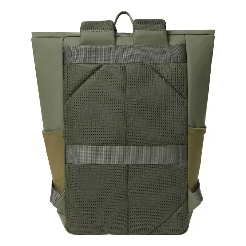 Reiserucksack Rivacase Eden olive PU-Leder Polyester rPET 250x160x430mm