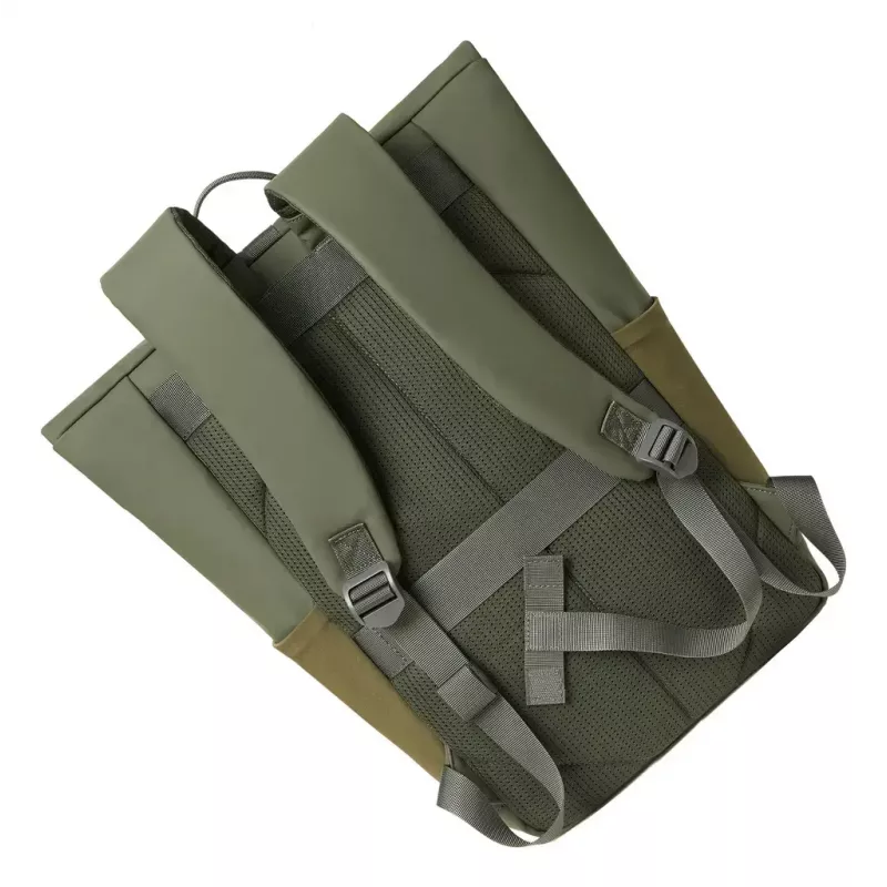 Reiserucksack Rivacase Eden olive PU-Leder Polyester rPET 250x160x430mm