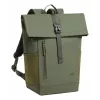 Reiserucksack Rivacase Eden olive PU-Leder Polyester rPET 250x160x430mm