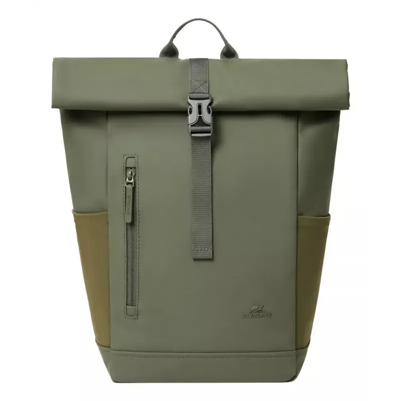 Reiserucksack Rivacase Eden olive PU-Leder Polyester rPET 250x160x430mm