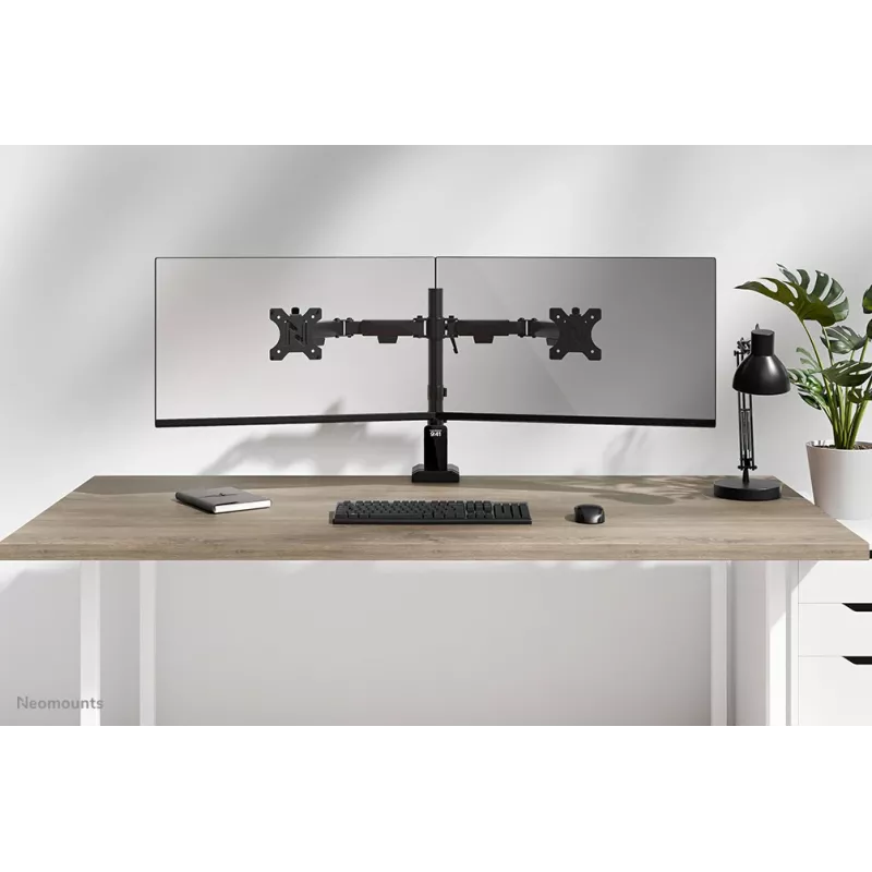 Neomounts DS60-600BL2 Monitorarm 10-32 Zoll - Schnellfixierung - 180°-Anschlag