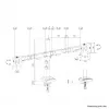 Neomounts DS60-600BL2 Monitorarm 10-32 Zoll - Schnellfixierung - 180°-Anschlag
