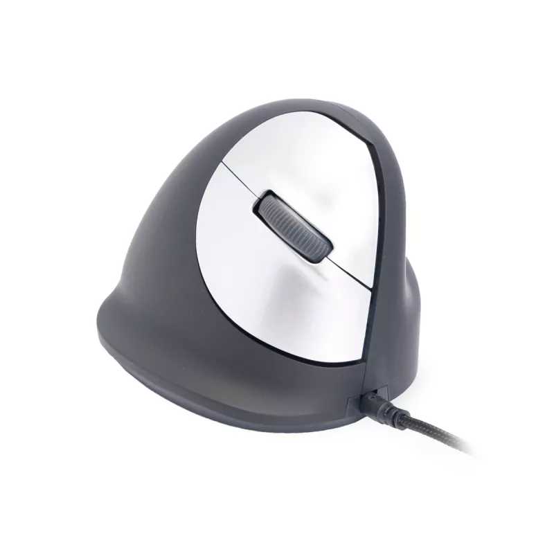 R-Go Tools Ergonomische Maus R-Go HE Break mit Break-Software, mittel (Handgröße 165-185 mm), rechtshändig, kabelgebunden, schwarz