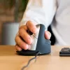 R-Go Tools Ergonomische Maus R-Go HE Break mit Break-Software, mittel (Handgröße 165-185 mm), rechtshändig, kabelgebunden, schwarz