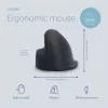 R-Go Tools Ergonomische Maus R-Go HE Break mit Break-Software, mittel (Handgröße 165-185 mm), rechtshändig, kabelgebunden, schwarz