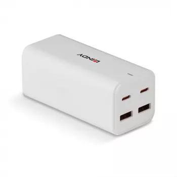 Ladegerät Lindy 100W 4-Port USB Typ A & C GaN-Ladegerät Indoor AC Universal