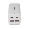 Ladegerät Lindy 100W 4-Port USB Typ A & C GaN-Ladegerät Indoor AC Universal