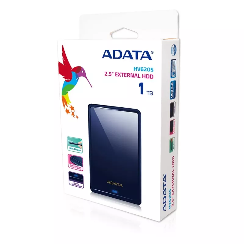 ADATA HV620S externe Festplatte 1 TB 2,5 Zoll Micro-USB B 3.2 Gen 1 (3.1 Gen 1) Blau