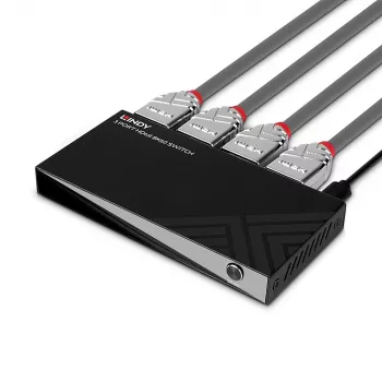Lindy 3 Port HDMI 8K60 Switch HDMI USB Micro-USB Schwarz 4320p 48 Gbit/s
