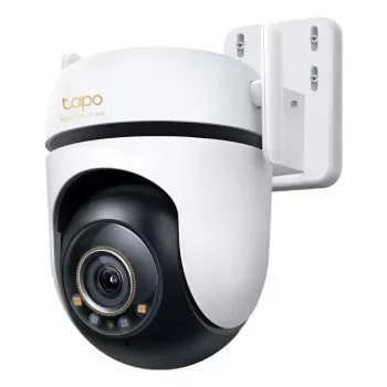 TP-Link Outdoor Pan/Tilt Sicherheits-Wi-Fi-Kamera SPEZ: 3K 5MP (2880x1620), 2,4 GHz, 2 × externe Antennen, 1 × Ethernet-Anschluss, horizontal 360°