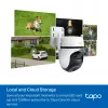 TP-Link Outdoor Pan/Tilt Sicherheits-Wi-Fi-Kamera SPEZ: 3K 5MP (2880x1620), 2,4 GHz, 2 × externe Antennen, 1 × Ethernet-Anschluss, horizontal 360°