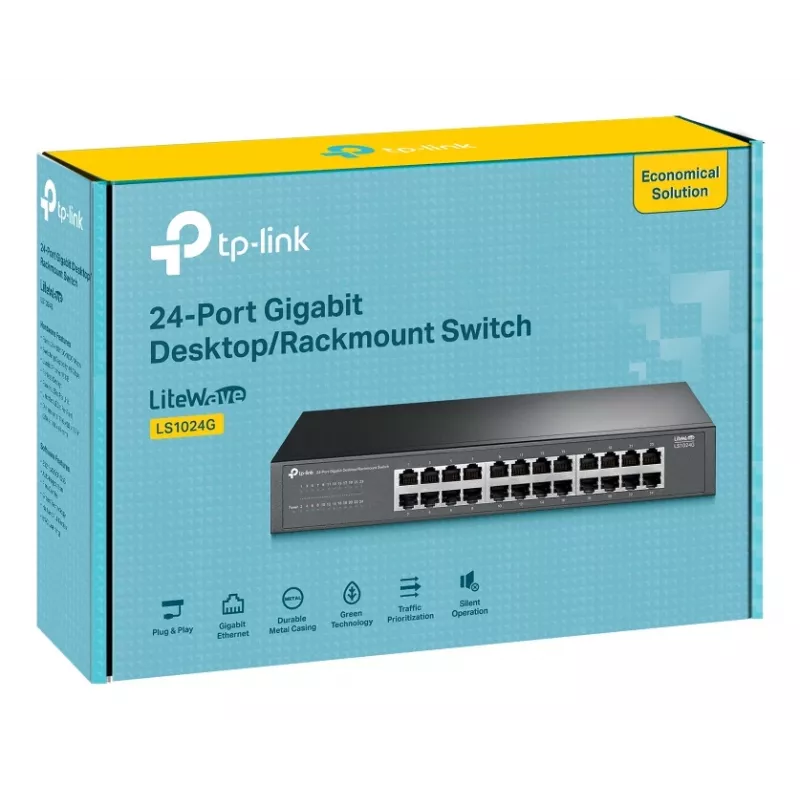 TP-Link LS1024G Netzwerk-Switch Unmanaged Gigabit Ethernet (10/100/1000) Schwarz