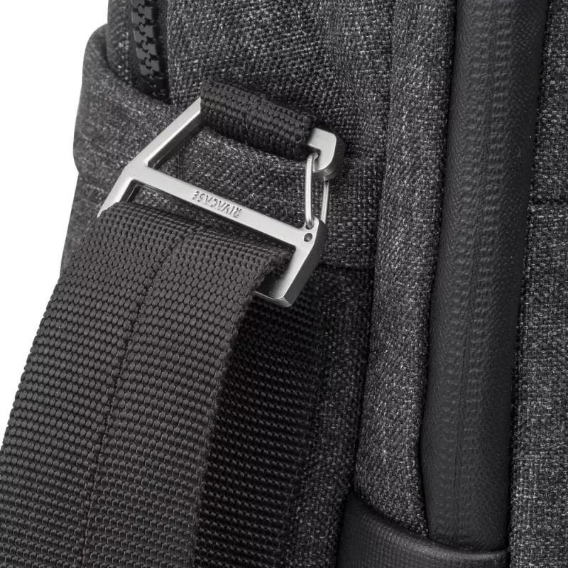 Aktentasche Rivacase Lantau 39,6 cm (15,6 Zoll) Schwarz Grau 8831 Schwarz MELANGE