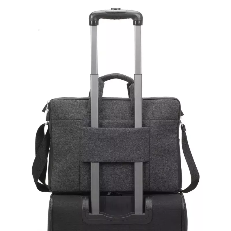 Aktentasche Rivacase Lantau 39,6 cm (15,6 Zoll) Schwarz Grau 8831 Schwarz MELANGE