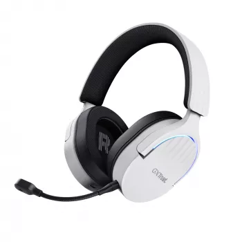 Trust GXT 491W FAYZO Headset Kabelgebunden & Kabellos Head-Band Gaming USB Typ-C Bluetooth Schwarz, Weiß