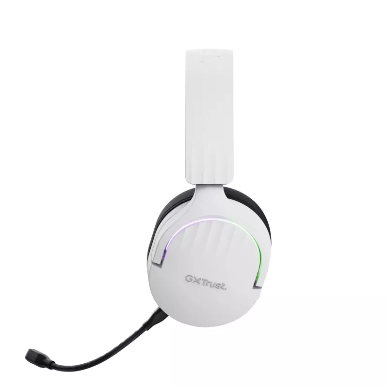 Trust GXT 491W FAYZO Headset Kabelgebunden & Kabellos Head-Band Gaming USB Typ-C Bluetooth Schwarz, Weiß