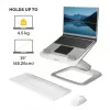 Fellowes Laptopstand für den Schreibtisch – Hana LT Laptopständer für Zuhause und das Büro – Verstellbarer Laptopständer mit 3 Höheneinstellungen – Max. Monitorgröße 19 Zoll, Max. Gewicht 4,5 kg – Weiß