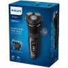 Elektrischer Rotationsrasierer Philips 3000 Series S3244/12 – 3 Scherköpfe, Nass & Trocken, Li‑Ion, 60 Min. Laufzeit, Pop‑up-Trimmer, waschbar, schwarz