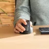 R-Go Tools Ergonomische Maus R-Go HE Break mit Pausensoftware, groß (Handgröße ≥ 185 mm), für Rechtshänder, Bluetooth, schwarz