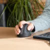 R-Go Tools Ergonomische Maus R-Go HE Break mit Pausensoftware, groß (Handgröße ≥ 185 mm), für Rechtshänder, Bluetooth, schwarz