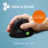 R-Go Tools Ergonomische Maus R-Go HE Break mit Pausensoftware, groß (Handgröße ≥ 185 mm), für Rechtshänder, Bluetooth, schwarz