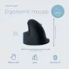 R-Go Tools Ergonomische Maus R-Go HE Break mit Pausensoftware, groß (Handgröße ≥ 185 mm), für Rechtshänder, Bluetooth, schwarz