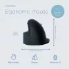 R-Go Tools Ergonomische Maus R-Go HE Break mit Pausensoftware, mittel (Handgröße 165-185 mm), für Rechtshänder, Bluetooth, schwarz