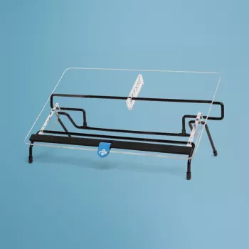 R-Go Tools Dokumentenhalter R-Go Flex Read, ergonomisch, mit weicher Schaumstoff-Handgelenkauflage, transparentes Acryl