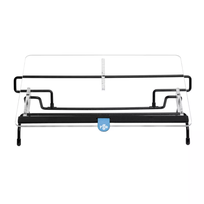 R-Go Tools Dokumentenhalter R-Go Flex Read, ergonomisch, mit weicher Schaumstoff-Handgelenkauflage, transparentes Acryl