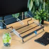 R-Go Tools Dokumentenhalter R-Go Flex Read, ergonomisch, mit weicher Schaumstoff-Handgelenkauflage, transparentes Acryl