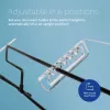 R-Go Tools Dokumentenhalter R-Go Flex Read, ergonomisch, mit weicher Schaumstoff-Handgelenkauflage, transparentes Acryl