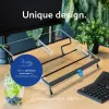 R-Go Tools Dokumentenhalter R-Go Flex Read, ergonomisch, mit weicher Schaumstoff-Handgelenkauflage, transparentes Acryl