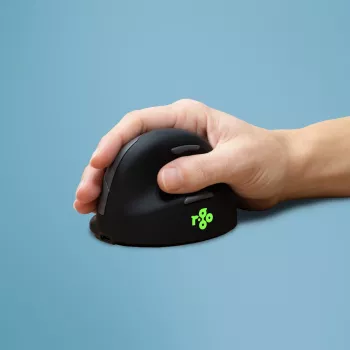 R-Go Tools Ergonomische Maus R-Go HE Break mit Pausensoftware, klein (Handgröße ˂165 mm), rechtshändig, kabelgebunden, schwarz