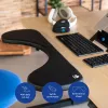 R-Go Tools Armlehne R-Go, ergonomisch, symmetrisch, mit Bauchausschnitt, weicher Schaumstoff, schwarz