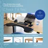 R-Go Tools Armlehne R-Go, ergonomisch, symmetrisch, mit Bauchausschnitt, weicher Schaumstoff, schwarz