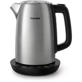 Elektrischer Wasserkocher Philips HD9359/90 1,7 L, 2200 W, Edelstahlgehäuse, schwarz metallic
