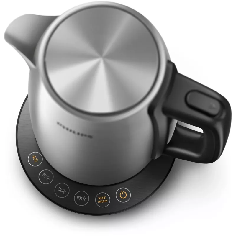 Elektrischer Wasserkocher Philips HD9359/90 1,7 L, 2200 W, Edelstahlgehäuse, schwarz metallic