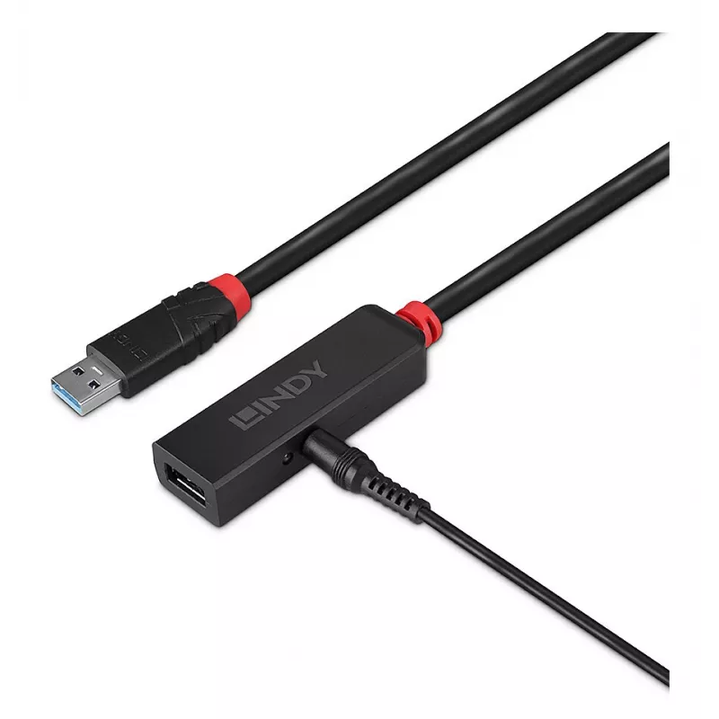 USB 3.0 Active Extension schlank Lindy 15m Type-C 5000 Mbit/s