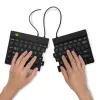 R-Go Tools Ergonomische Tastatur R-Go Split Break v2 mit Break-Software, ergonomische geteilte Tastatur, QWERTY (US), Kabelgebunden, schwarz