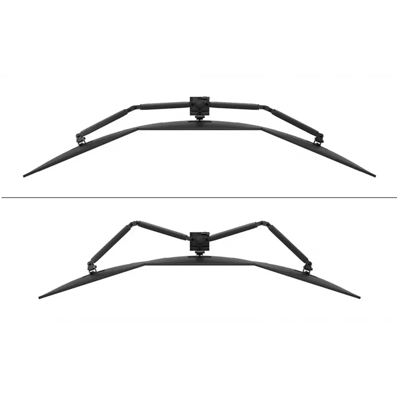Schreibtisch-Monitorarm Neomounts DS60-600BL3 Klemme/Tischdurchführung 10–27 Zoll