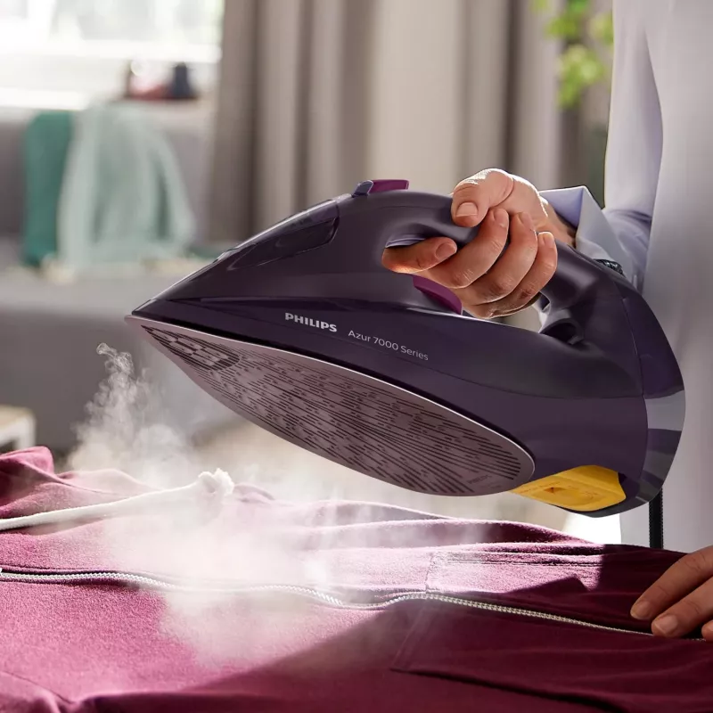 Philips 7000er-Serie DST7061/30 Bügeleisen Dampfbügeleisen SteamGlide Elite-Bügelsohle 3000 W Lila