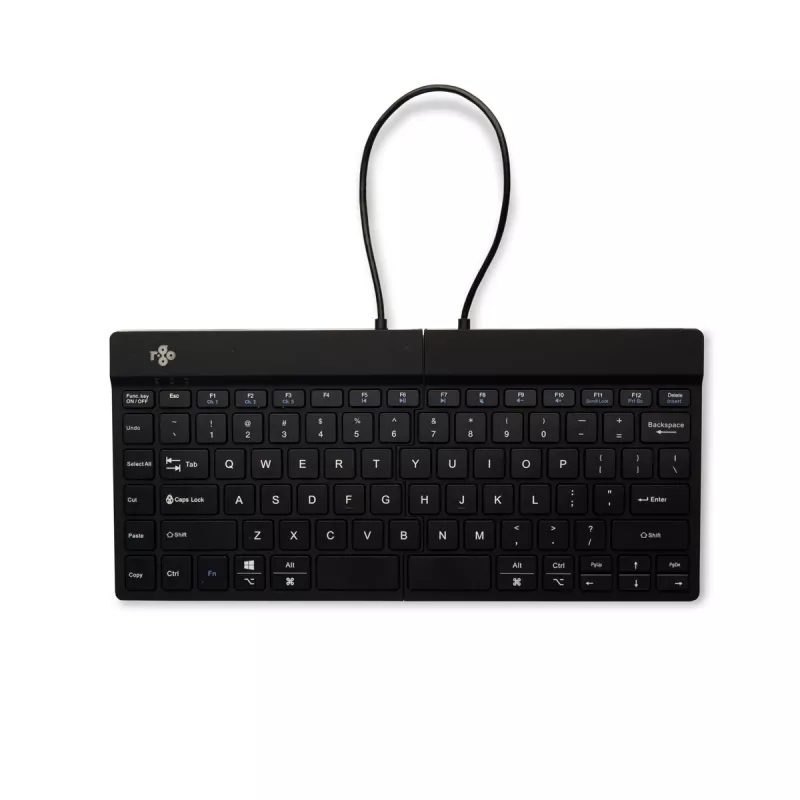 R-Go Tools Ergonomische Tastatur R-Go Split Break mit Pausensoftware, ergonomische geteilte Tastatur, QWERTY (US), Bluetooth, schwarz