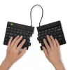 R-Go Tools Ergonomische Tastatur R-Go Split Break mit Pausensoftware, ergonomische geteilte Tastatur, QWERTY (US), Bluetooth, schwarz