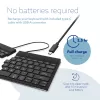 R-Go Tools Ergonomische Tastatur R-Go Split Break mit Pausensoftware, ergonomische geteilte Tastatur, QWERTY (US), Bluetooth, schwarz