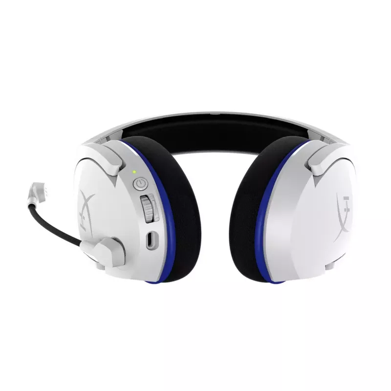 HyperX Cloud Stinger Core – Kabelloses Gaming-Headset (Weiß-Blau) – PS5-PS4