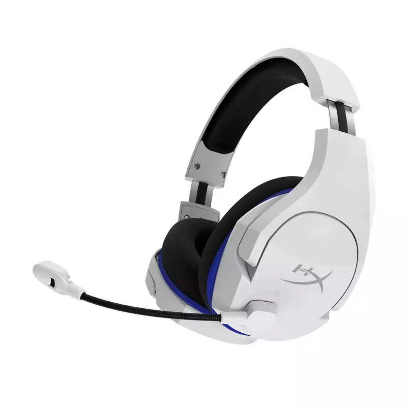 HyperX Cloud Stinger Core – Kabelloses Gaming-Headset (Weiß-Blau) – PS5-PS4