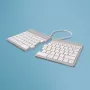 R-Go Tools Ergonomische Tastatur R-Go Split Break mit Pausensoftware, ergonomische geteilte Tastatur, QWERTY (US), Bluetooth, weiß