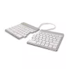 R-Go Tools Ergonomische Tastatur R-Go Split Break mit Pausensoftware, ergonomische geteilte Tastatur, QWERTY (US), Bluetooth, weiß