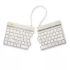 R-Go Tools Ergonomische Tastatur R-Go Split Break mit Pausensoftware, ergonomische geteilte Tastatur, QWERTY (US), Bluetooth, weiß