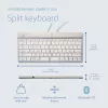 R-Go Tools Ergonomische Tastatur R-Go Split Break mit Pausensoftware, ergonomische geteilte Tastatur, QWERTY (US), Bluetooth, weiß